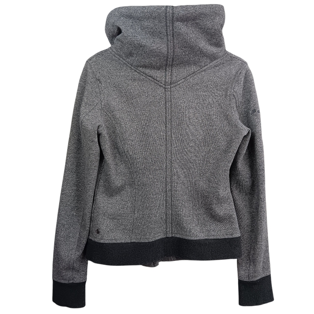 LULULEMON Karmacollected Jacket Heathered Speckled Black Women's 8 Zip Collared - Picture 4 of 12